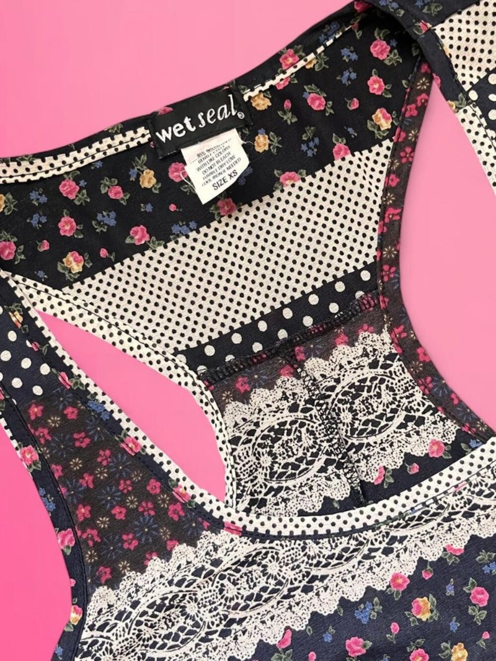 Y2K Wet Seal racerback tank top - Picture 2 of 6